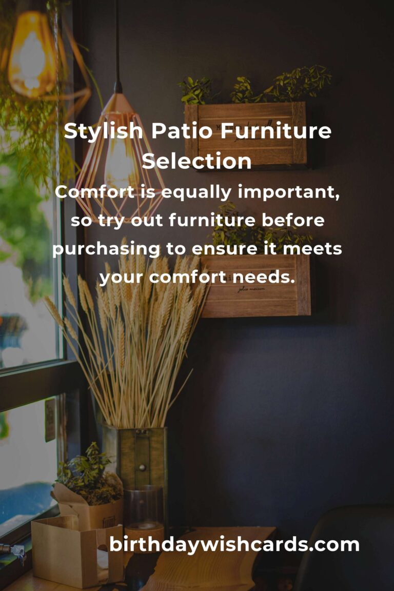 Patio Furniture Ideas for First-Time Buyers: Enhance Your Outdoor Space