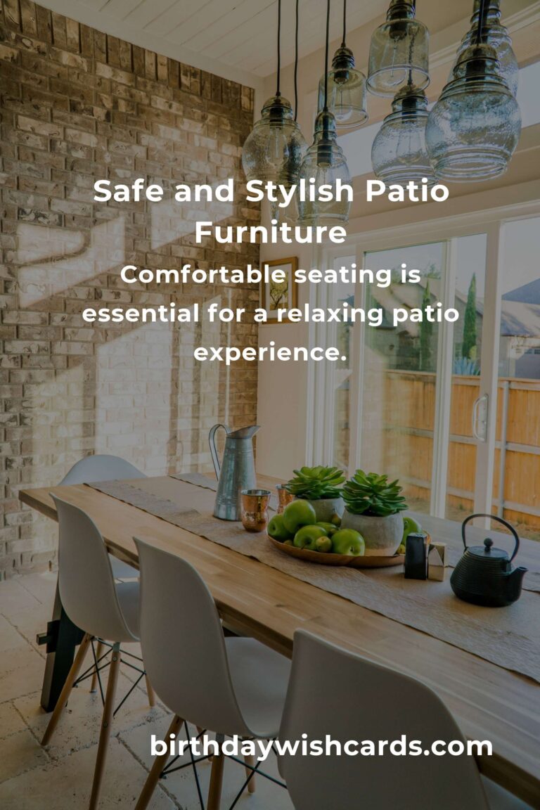 Patio Furniture Ideas for New Parents: Creating a Safe and Stylish Outdoor Haven