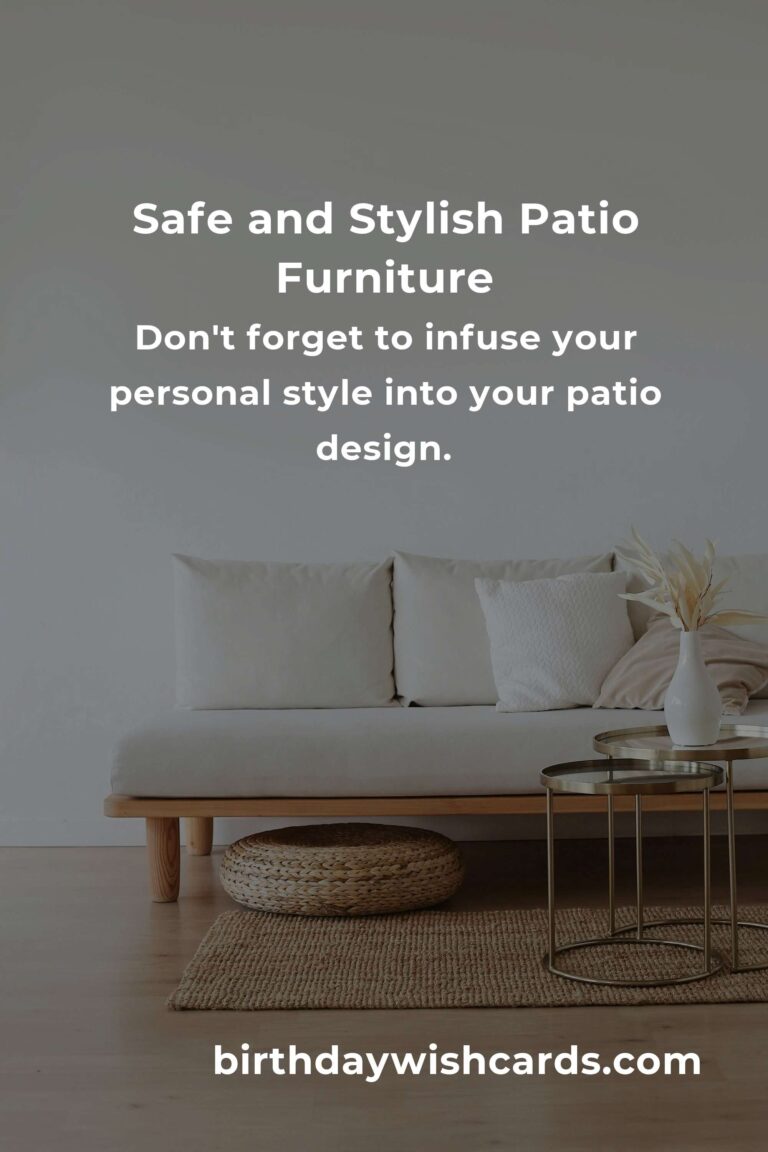 Patio Furniture Ideas for New Parents: Creating a Safe and Stylish Outdoor Haven