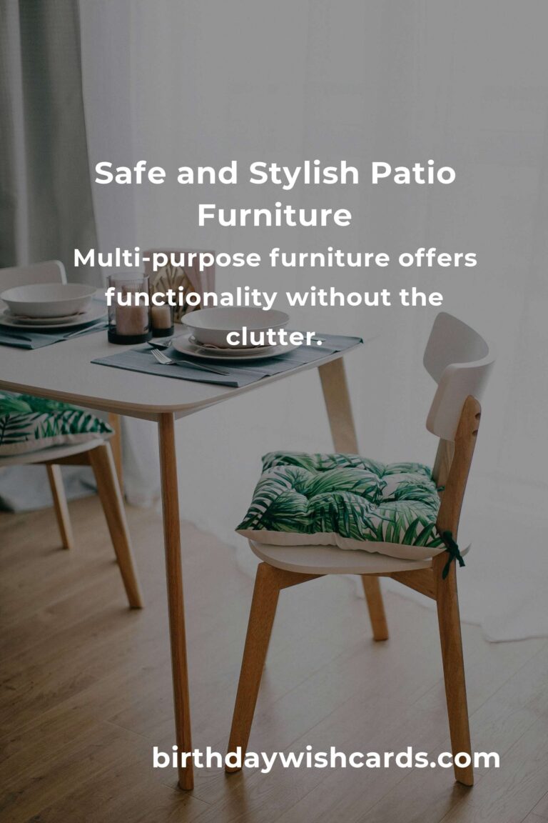 Patio Furniture Ideas for New Parents: Creating a Safe and Stylish Outdoor Haven