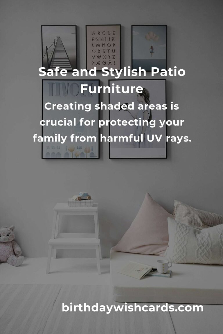 Patio Furniture Ideas for New Parents: Creating a Safe and Stylish Outdoor Haven