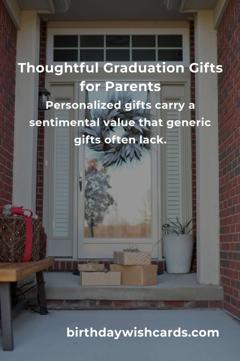 Perfect Graduation Anniversary Gifts for Parents: Celebrating Their Unwavering Support