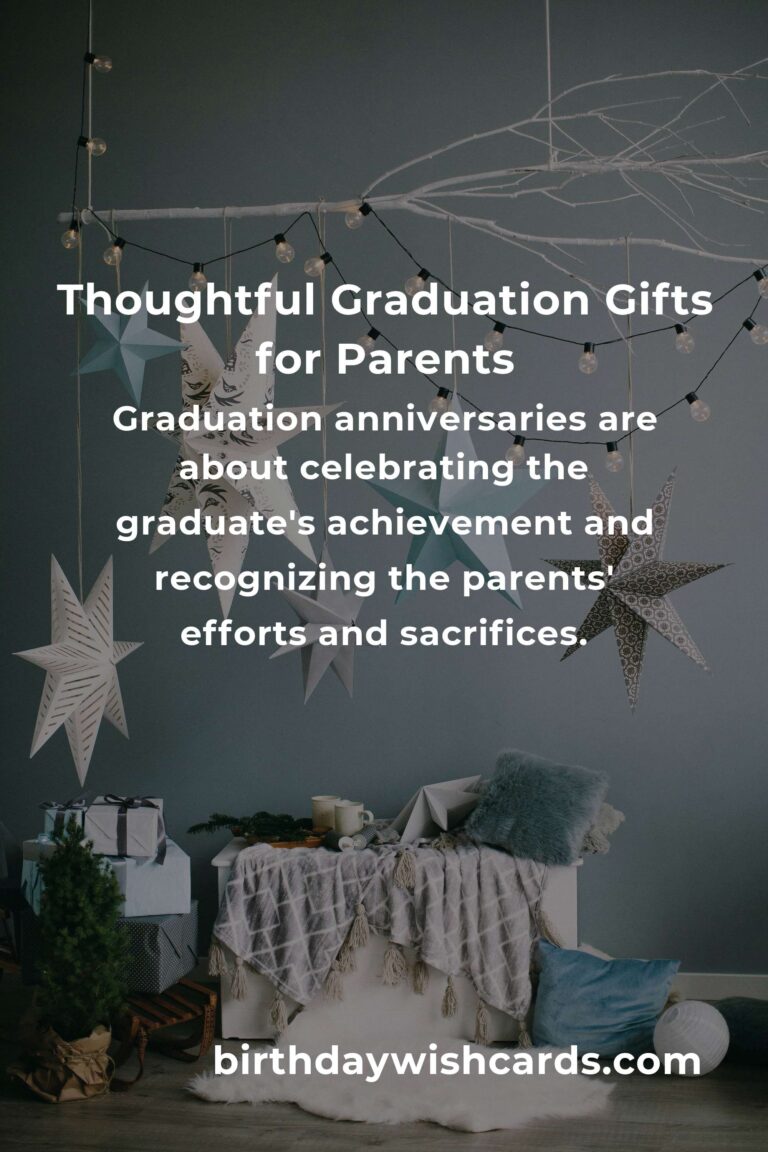 Perfect Graduation Anniversary Gifts for Parents: Celebrating Their Unwavering Support