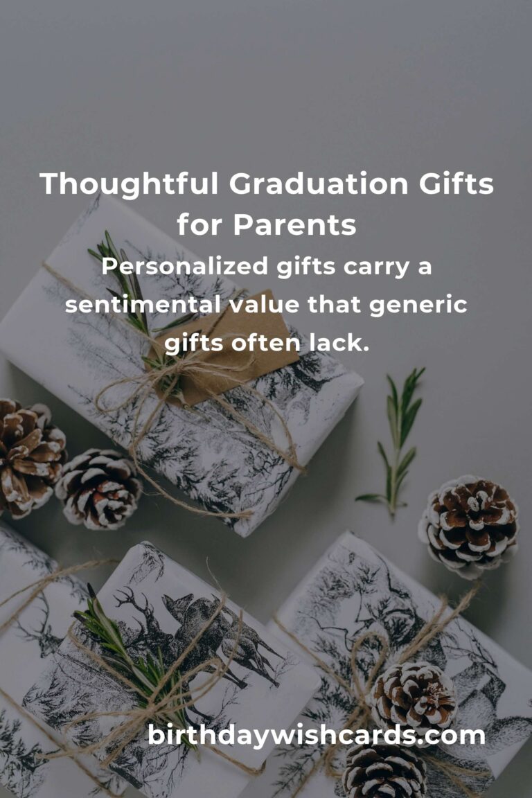 Perfect Graduation Anniversary Gifts for Parents: Celebrating Their Unwavering Support