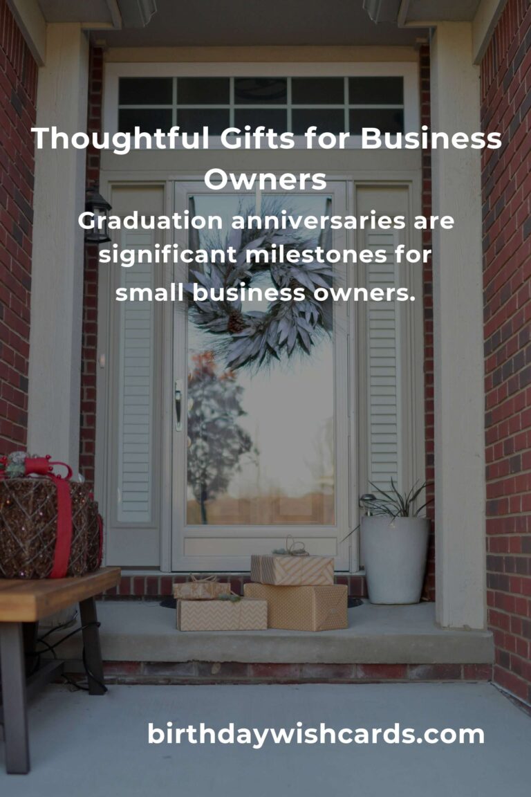Perfect Graduation Anniversary Gifts for Small Business Owners