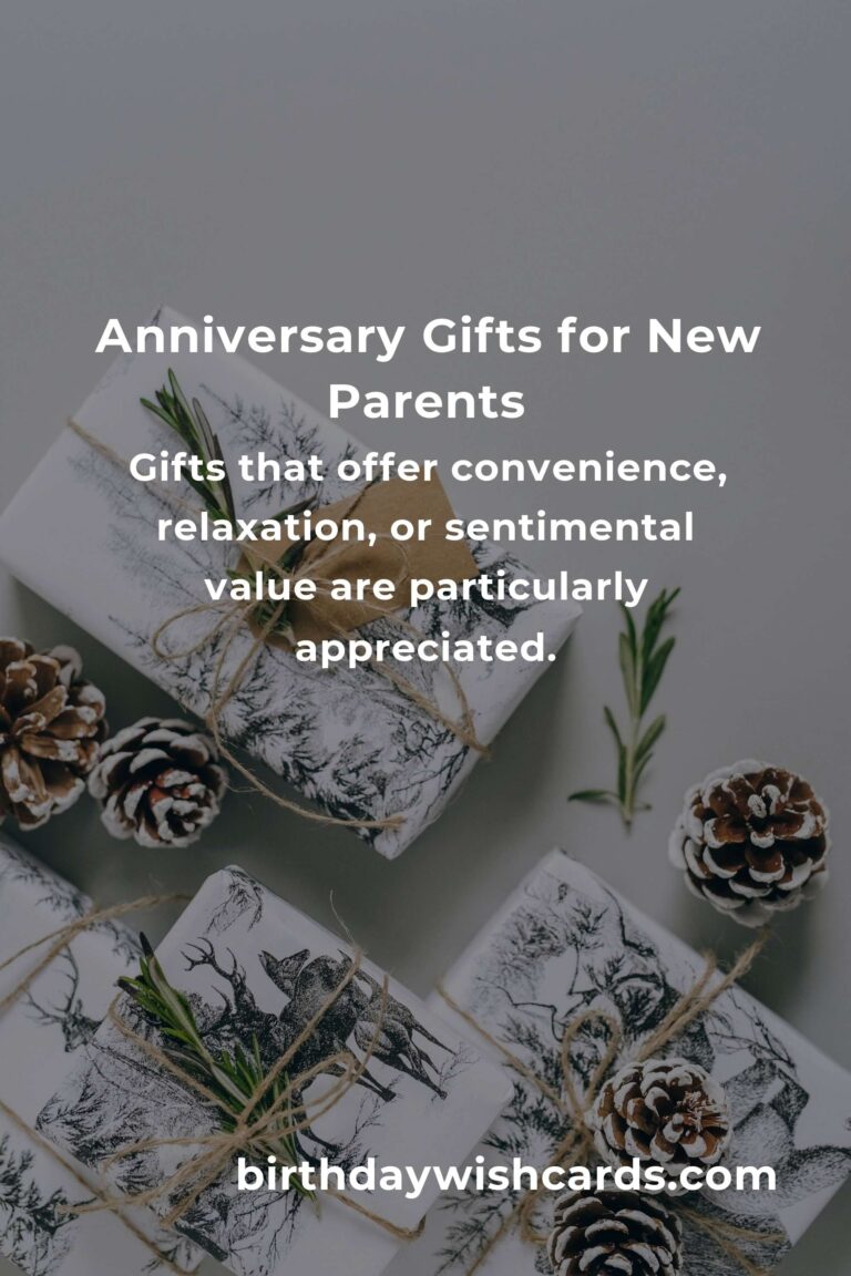 Perfect Relationship Anniversary Gifts for New Parents