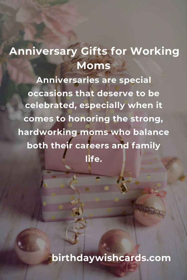 Perfect Relationship Anniversary Gifts for Working Moms