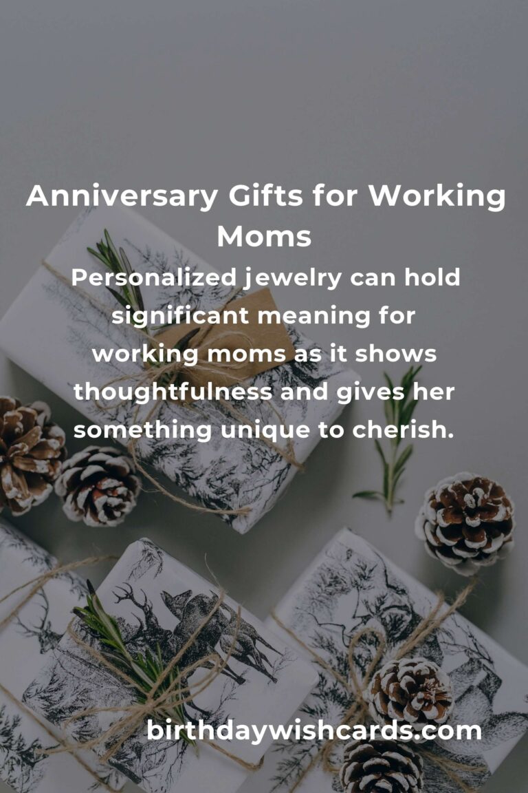 Perfect Relationship Anniversary Gifts for Working Moms