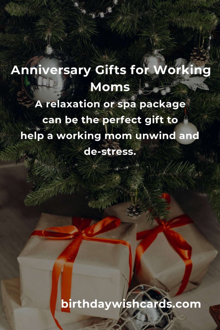 Perfect Relationship Anniversary Gifts for Working Moms