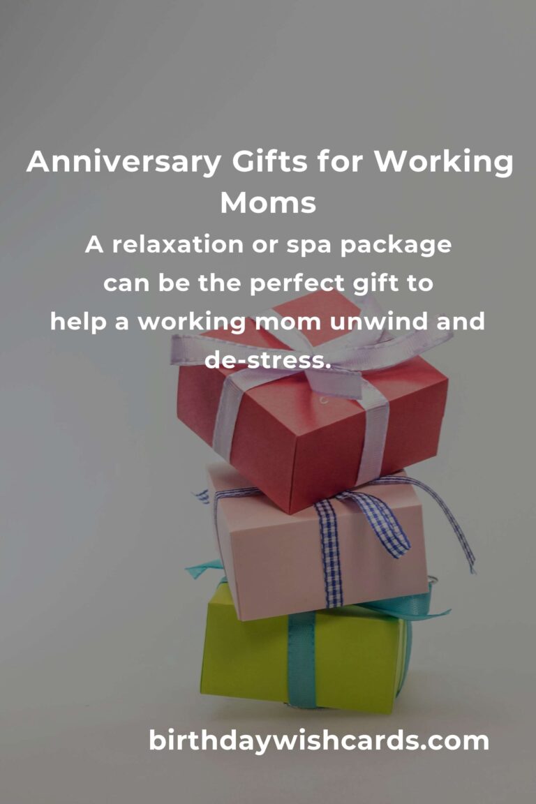 Perfect Relationship Anniversary Gifts for Working Moms