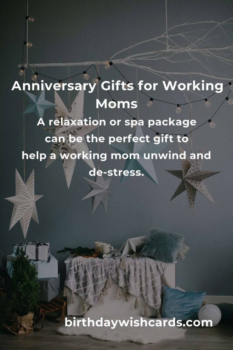 Perfect Relationship Anniversary Gifts for Working Moms