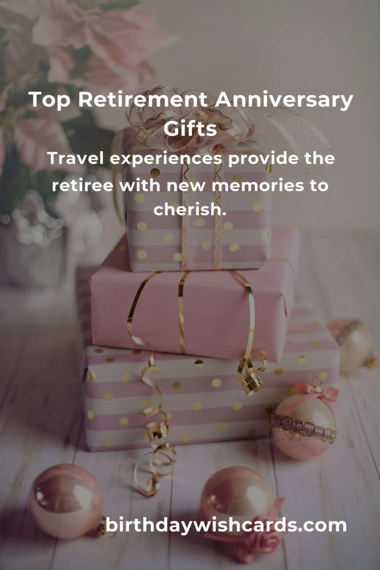 Perfect Retirement Anniversary Gifts for Professionals