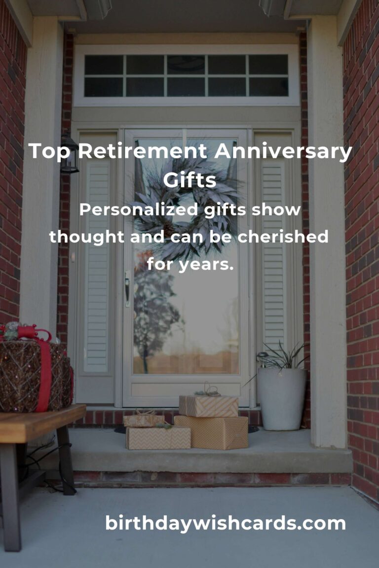 Perfect Retirement Anniversary Gifts for Professionals