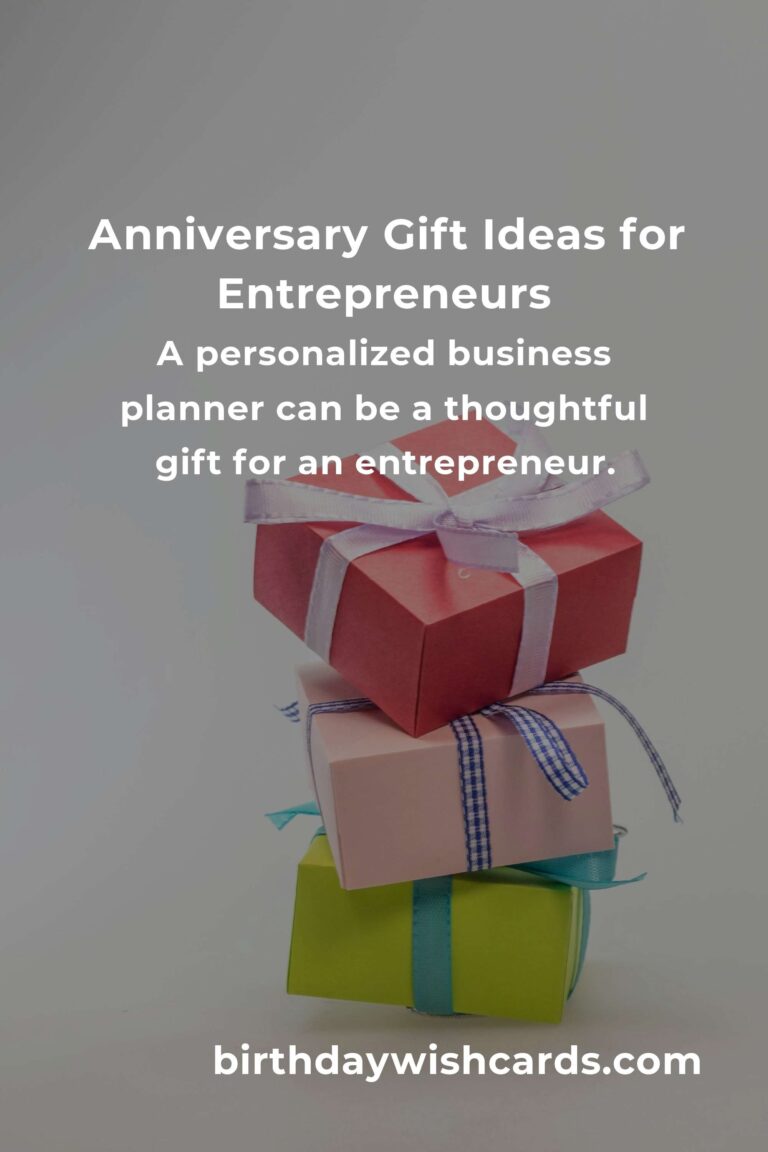 Perfect Wedding Anniversary Gifts for Entrepreneurs
