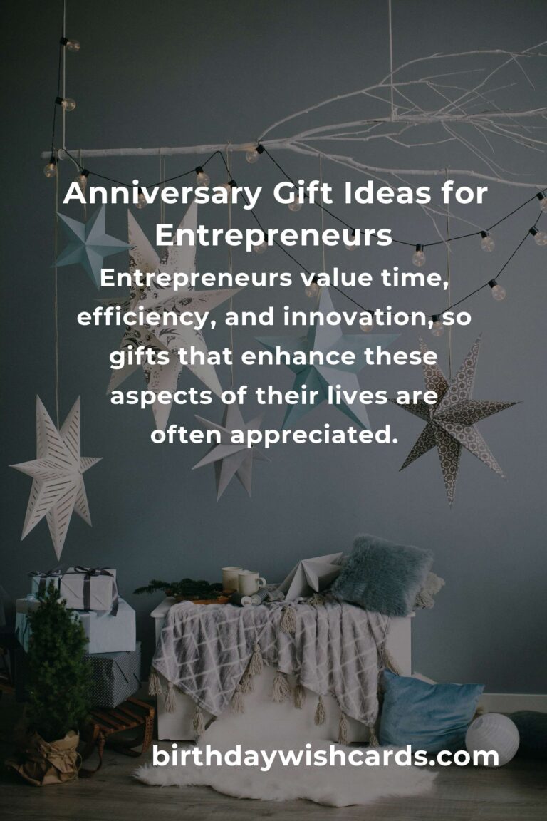 Perfect Wedding Anniversary Gifts for Entrepreneurs