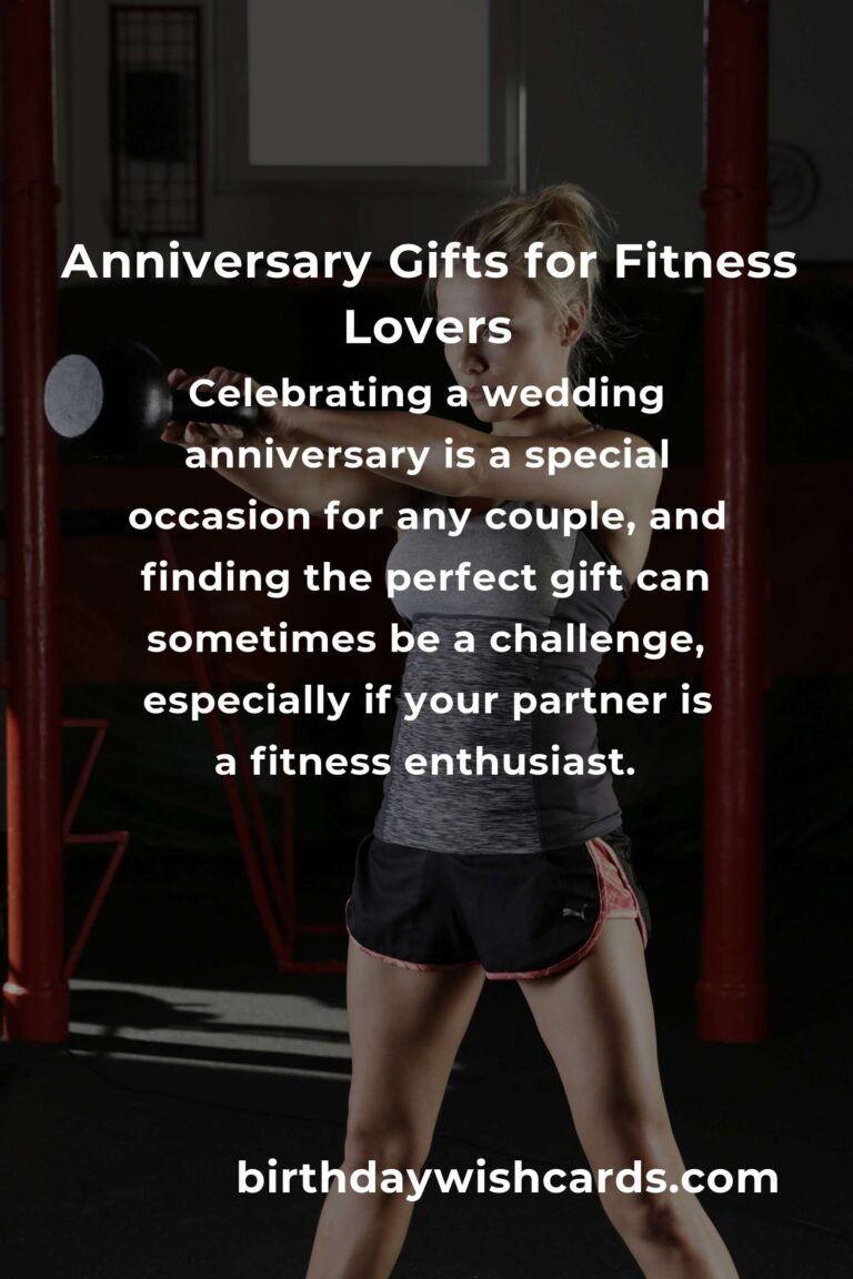 Perfect Wedding Anniversary Gifts for Fitness Enthusiasts