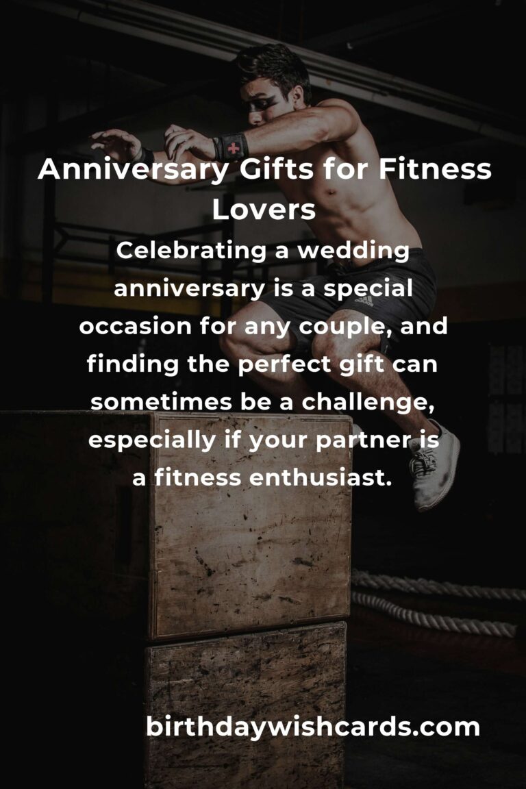 Perfect Wedding Anniversary Gifts for Fitness Enthusiasts