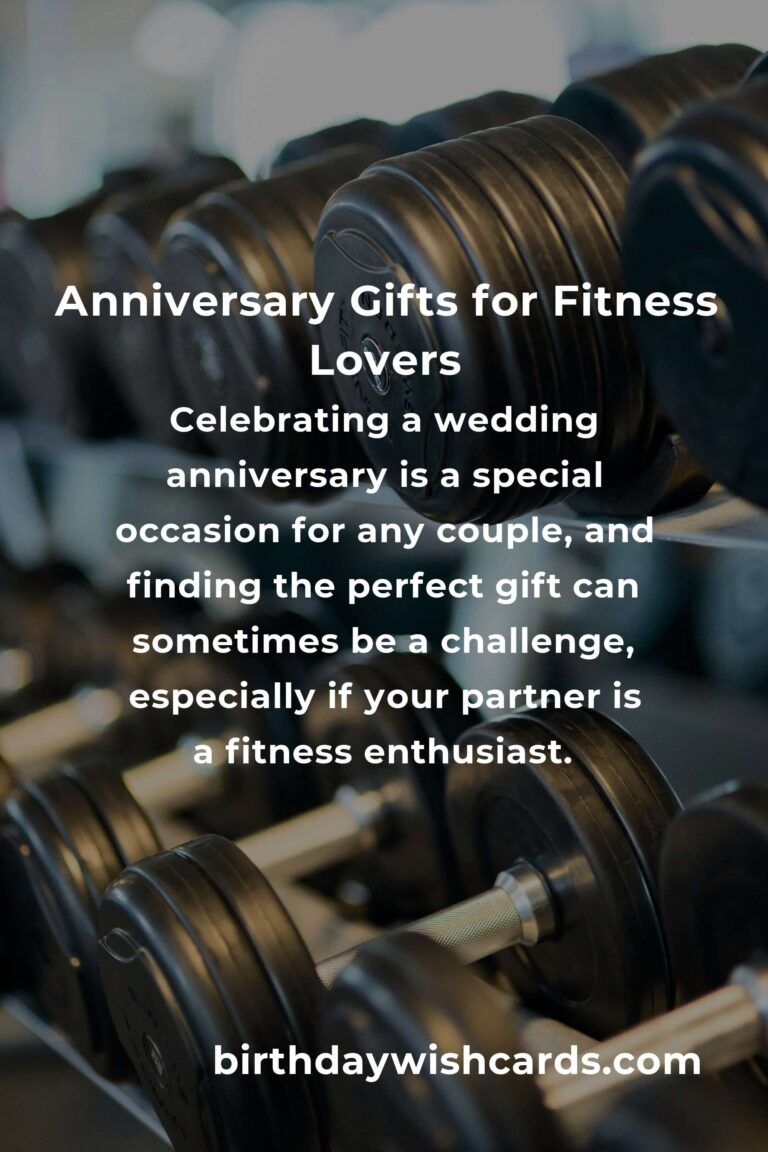 Perfect Wedding Anniversary Gifts for Fitness Enthusiasts