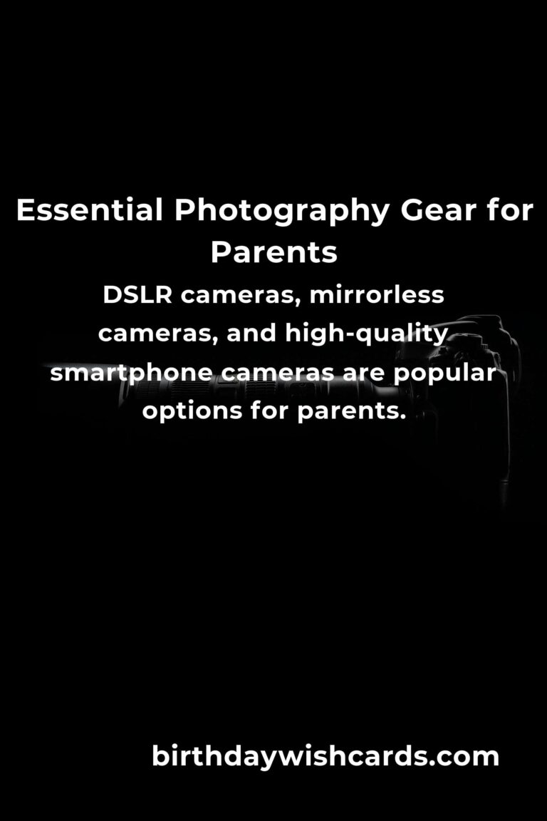 Photography Gear: Complete Guide for Parents