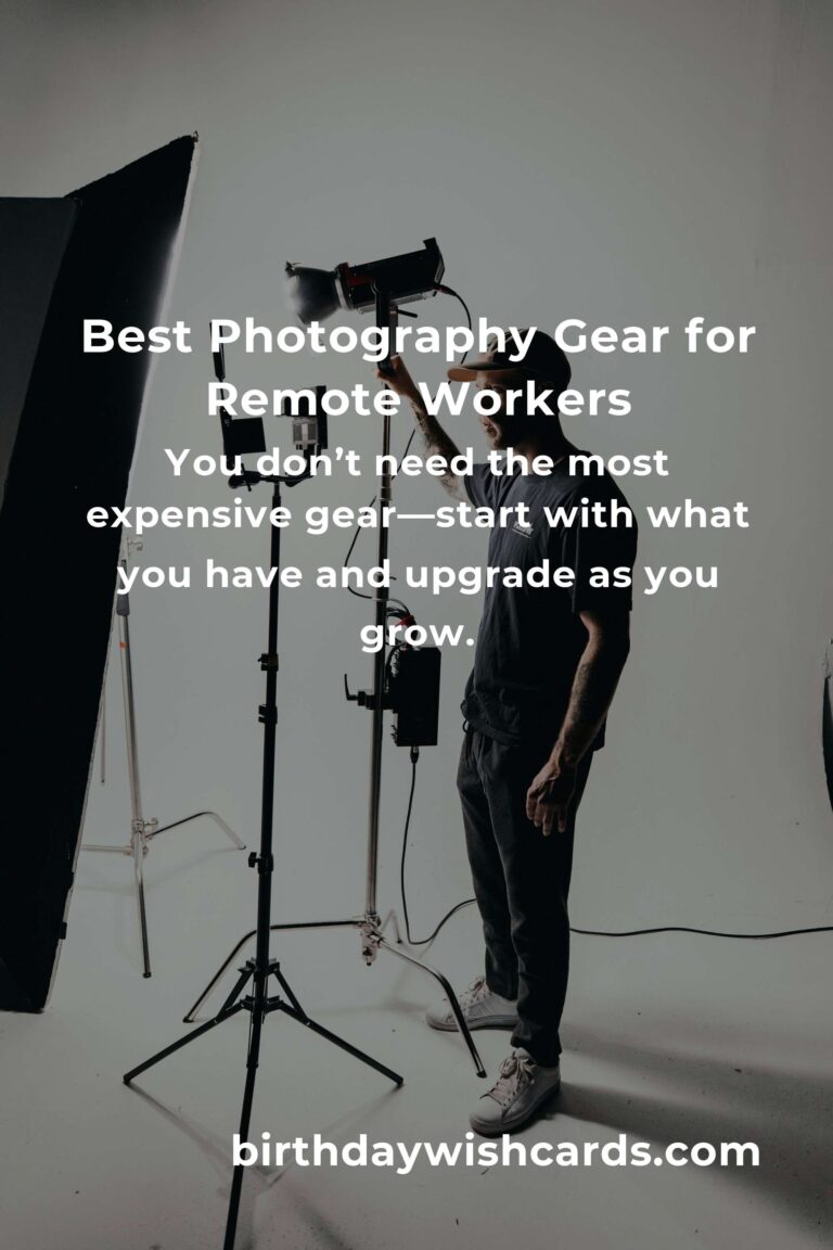 Photography Gear: The Complete Guide for Remote Workers in 2024