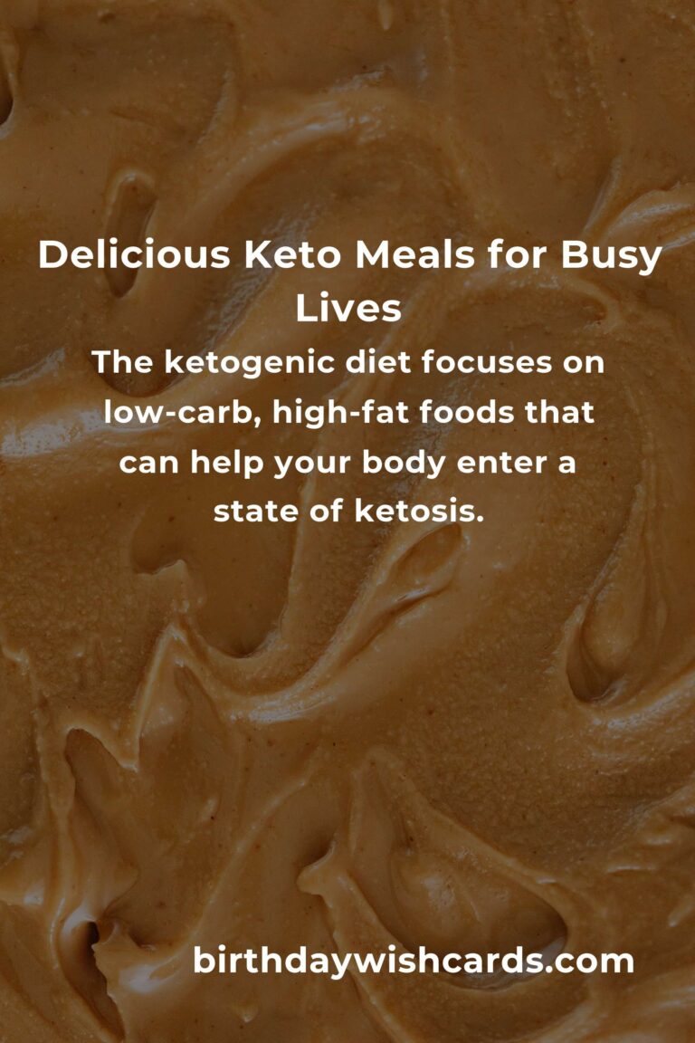 Quick and Easy Keto Recipes for Busy Young Adults: Fuel Your Day with Flavor and Convenience
