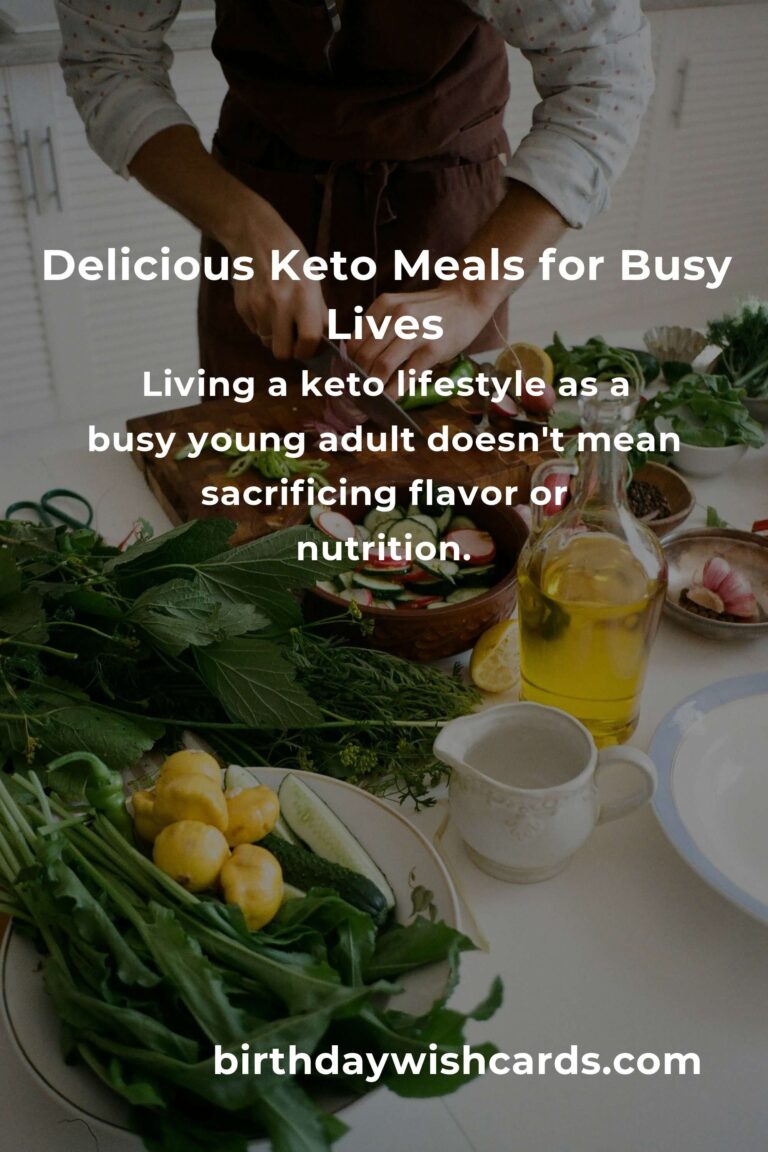 Quick and Easy Keto Recipes for Busy Young Adults: Fuel Your Day with Flavor and Convenience