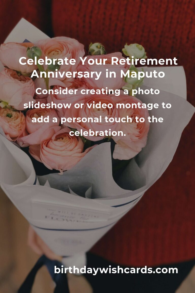 Retirement Anniversary Planning Guide in Maputo: Celebrate Milestones in Style