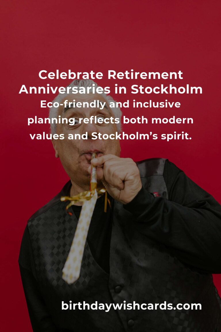 Retirement Anniversary Planning Guide in Stockholm: Celebrate Milestones with Heart and Style