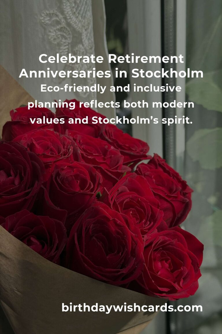 Retirement Anniversary Planning Guide in Stockholm: Celebrate Milestones with Heart and Style
