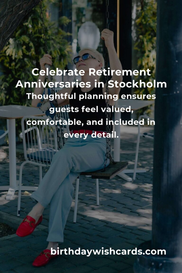 Retirement Anniversary Planning Guide in Stockholm: Celebrate Milestones with Heart and Style