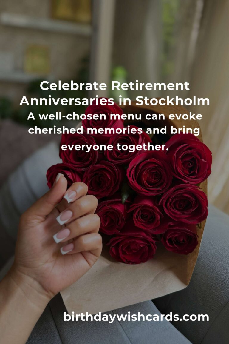 Retirement Anniversary Planning Guide in Stockholm: Celebrate Milestones with Heart and Style