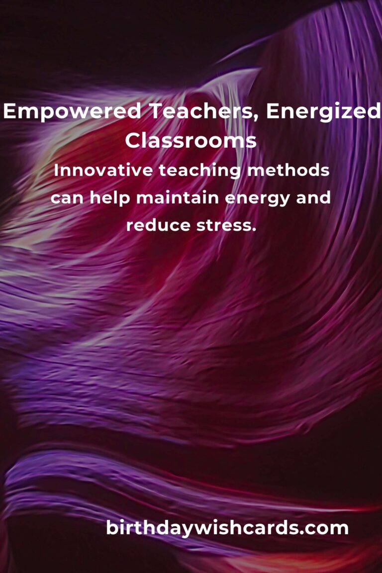 Revitalize Your Classroom: An Energy Levels Guide for Teachers in 2025