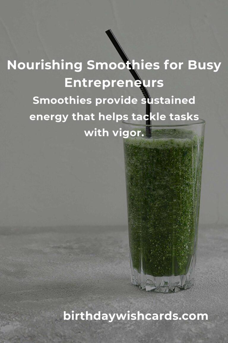 Revitalize Your Day: Smoothie Recipes to Energize Small Business Owners