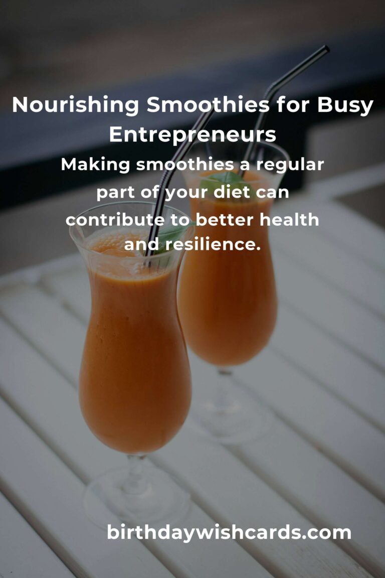 Revitalize Your Day: Smoothie Recipes to Energize Small Business Owners