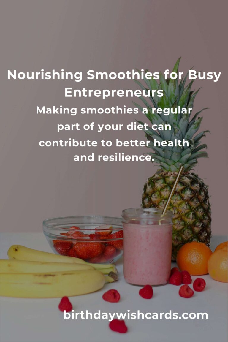 Revitalize Your Day: Smoothie Recipes to Energize Small Business Owners