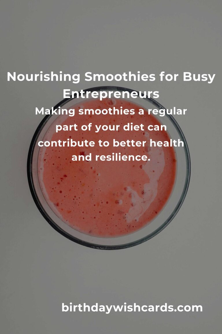 Revitalize Your Day: Smoothie Recipes to Energize Small Business Owners