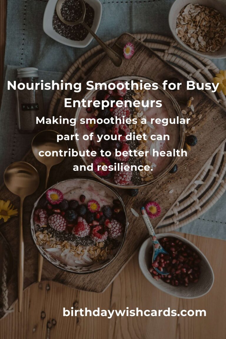 Revitalize Your Day: Smoothie Recipes to Energize Small Business Owners