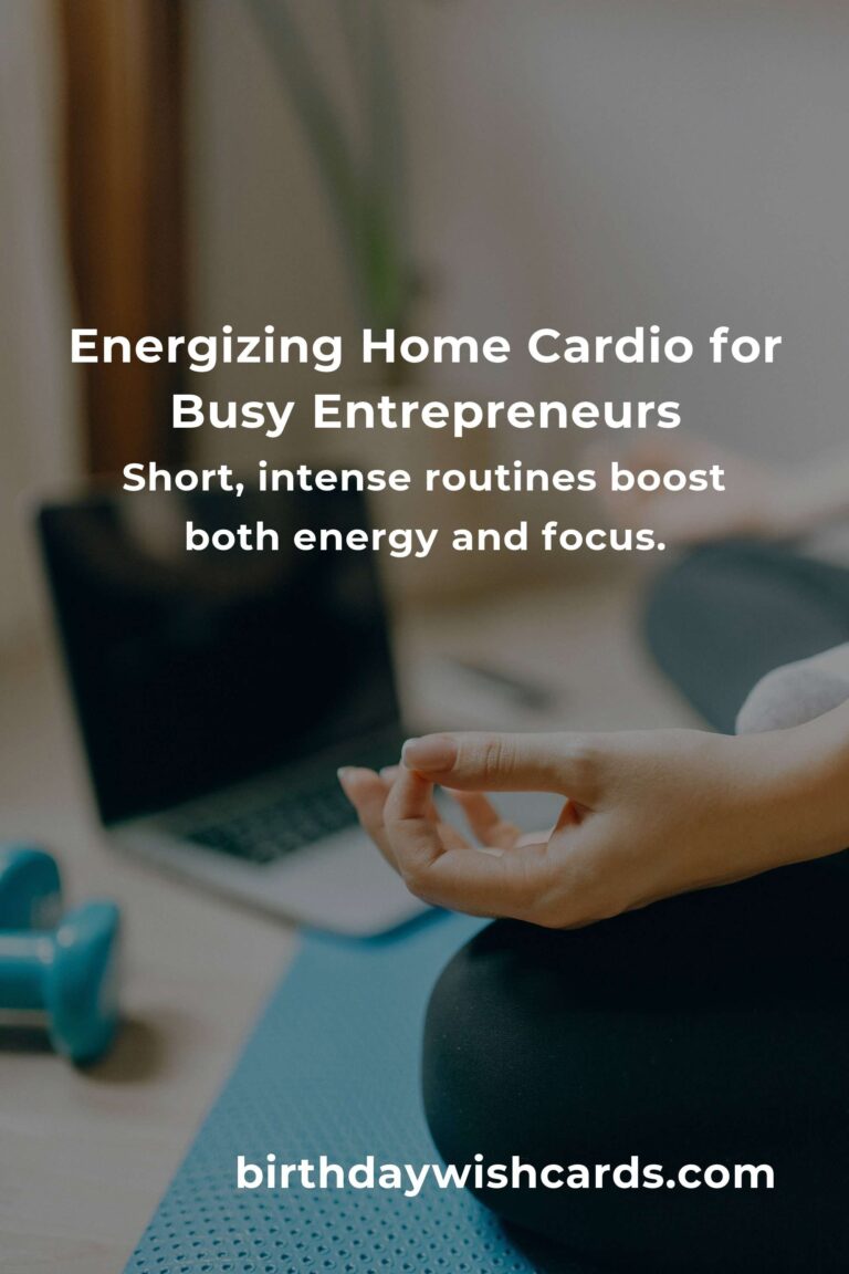 Revitalize Your Energy: The Ultimate Home Cardio Workouts Routine for Busy Small Business Owners