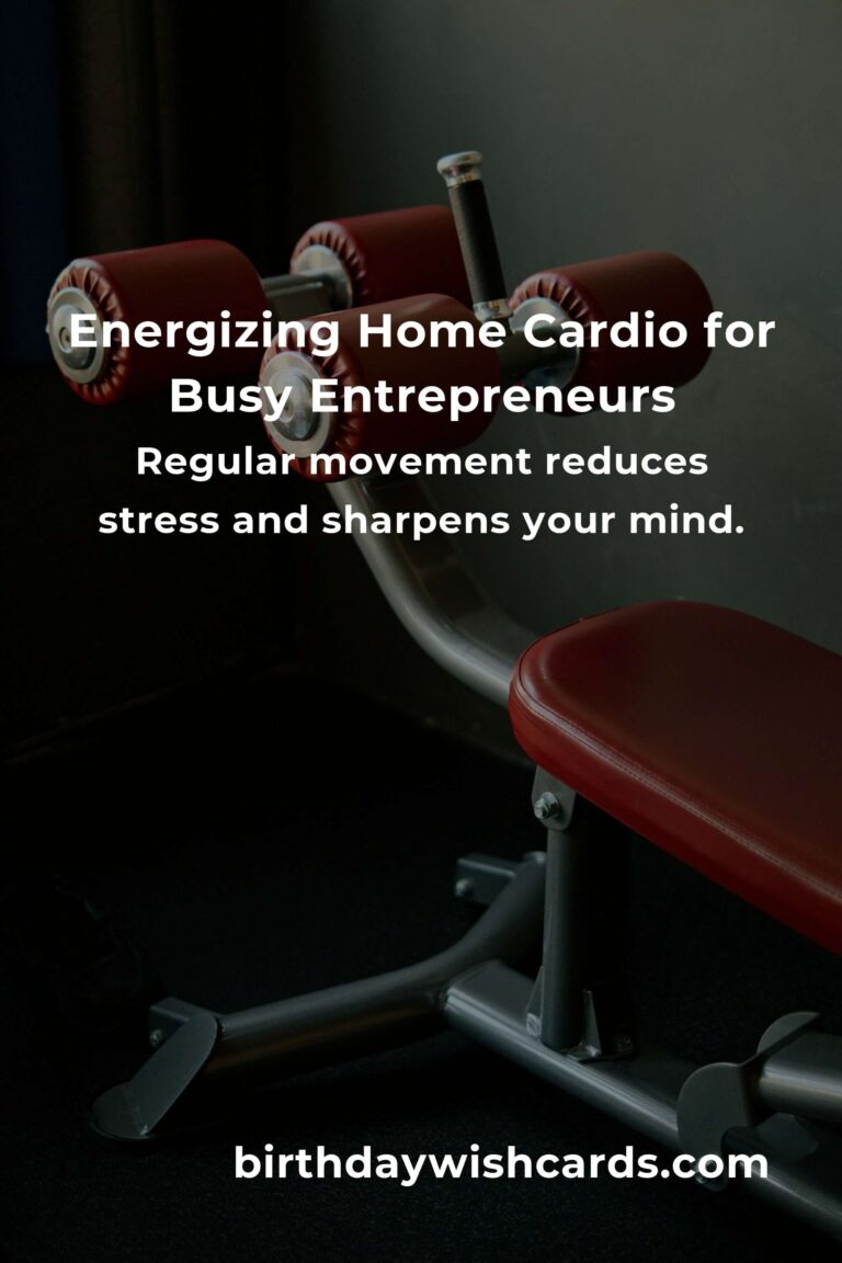 Revitalize Your Energy: The Ultimate Home Cardio Workouts Routine for Busy Small Business Owners
