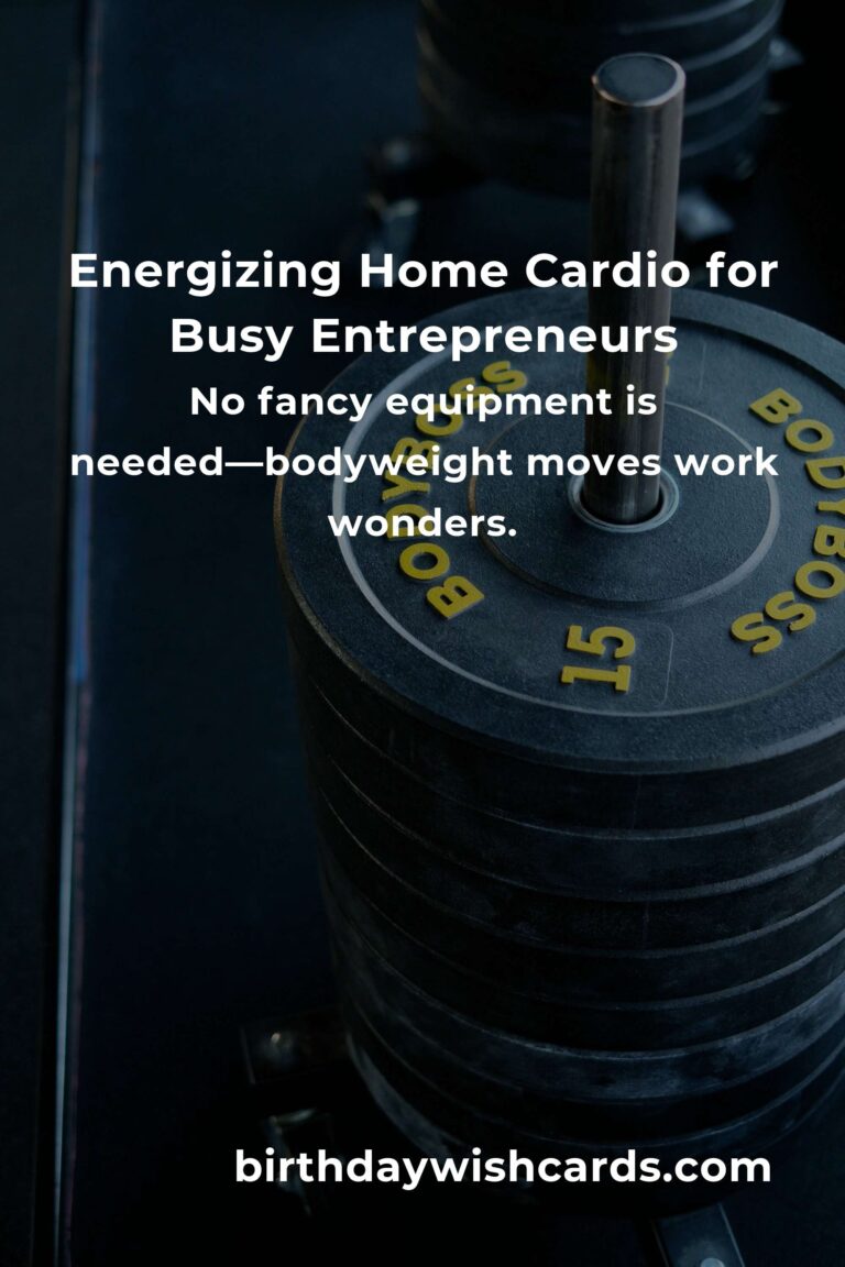 Revitalize Your Energy: The Ultimate Home Cardio Workouts Routine for Busy Small Business Owners