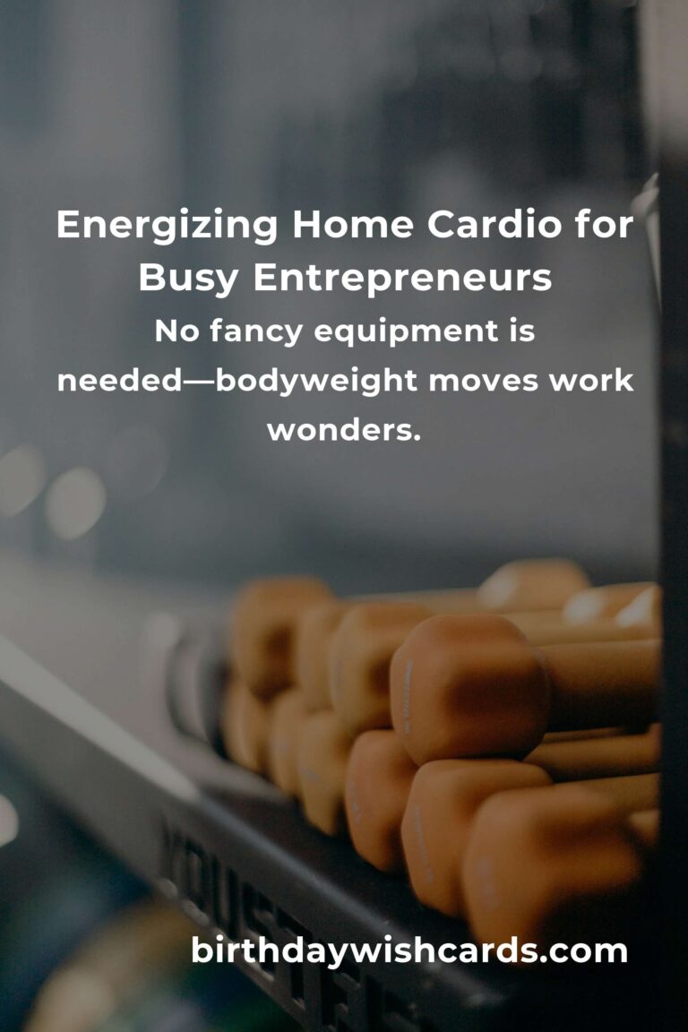 Revitalize Your Energy: The Ultimate Home Cardio Workouts Routine for Busy Small Business Owners