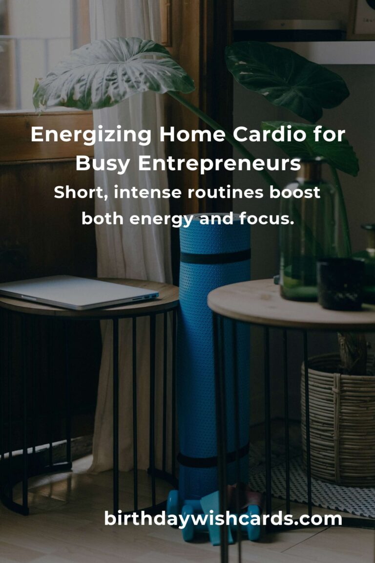 Revitalize Your Energy: The Ultimate Home Cardio Workouts Routine for Busy Small Business Owners