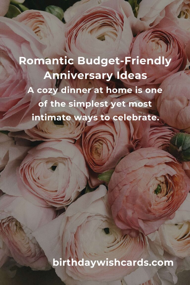 Romantic Retirement Anniversary Ideas on a Budget