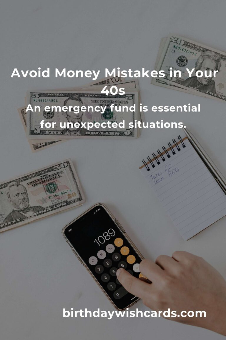 Saving Money Mistakes to Avoid in Your 40s: A Practical Guide