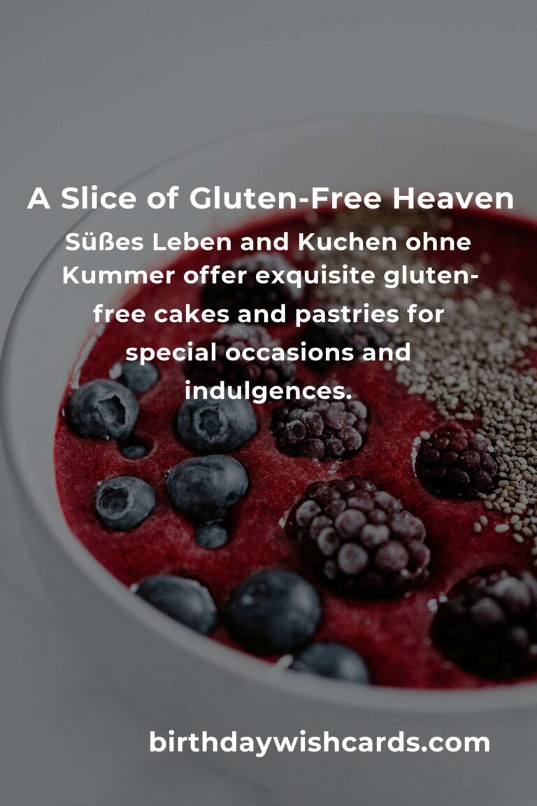 Savoring Comfort: Discover the Best Gluten-Free Baking in Frankfurt for 2025