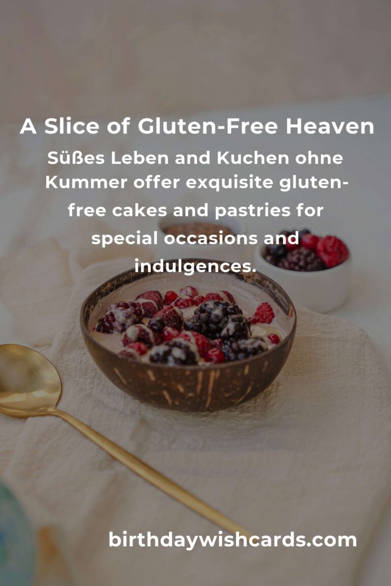 Savoring Comfort: Discover the Best Gluten-Free Baking in Frankfurt for 2025