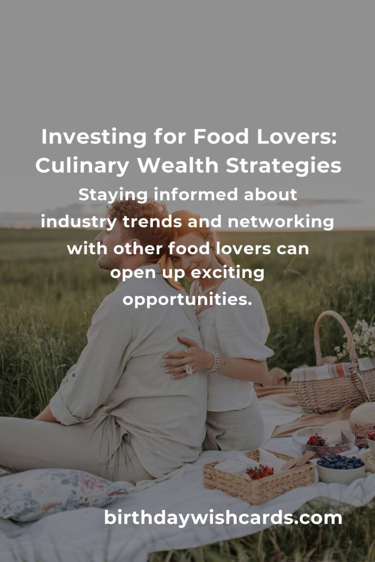 Savoring Wealth: The Complete Guide to Investing for Food Lovers