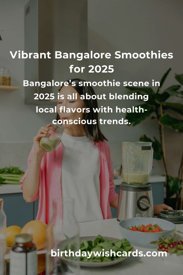 Sip Your Way Into 2025: The Best Smoothie Recipes in Bangalore Revealed
