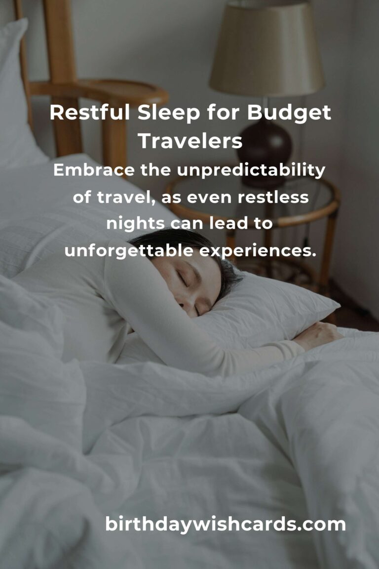 Sleep Soundly: A Budget Traveler's Guide to Quality Rest in 2025