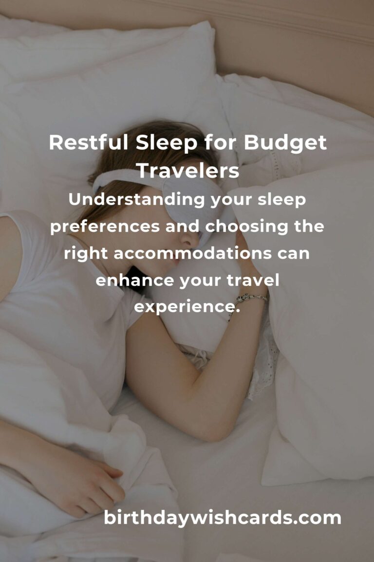 Sleep Soundly: A Budget Traveler's Guide to Quality Rest in 2025
